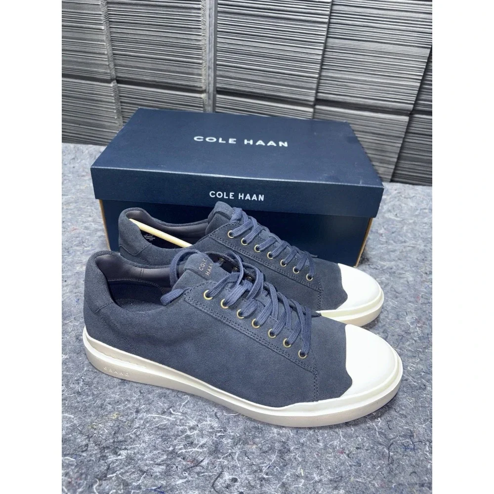 Cole Haan Men's 10 M Captoe Navy/Ivory‎ C38329 Fast Shipping! NEW Grandseries